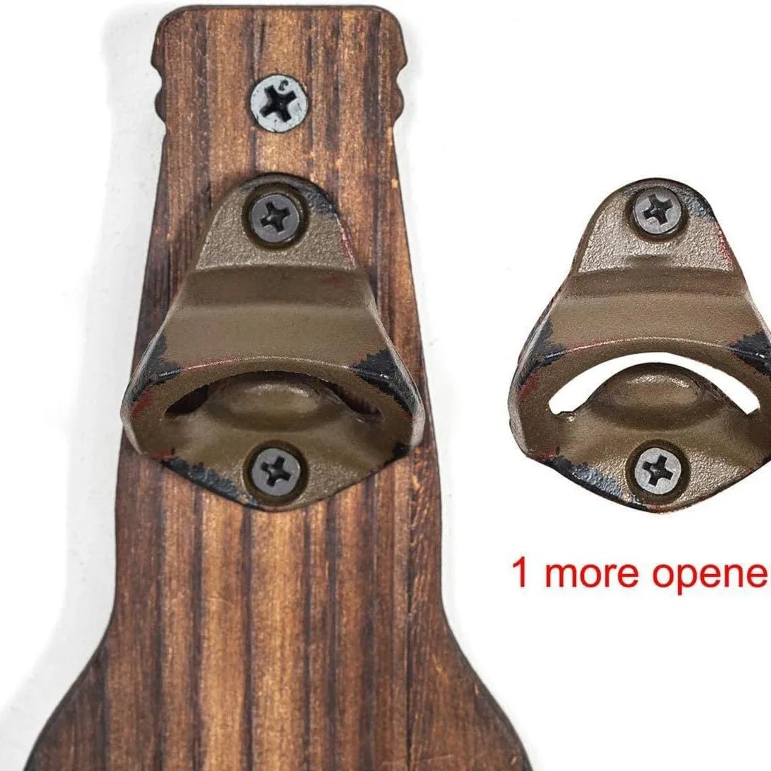 Wall-mounted bottle opener Creative beer screwdriver Kitchen bar decoration Wall-mounted bottle opener Bottle cap storage basket - Ammpell