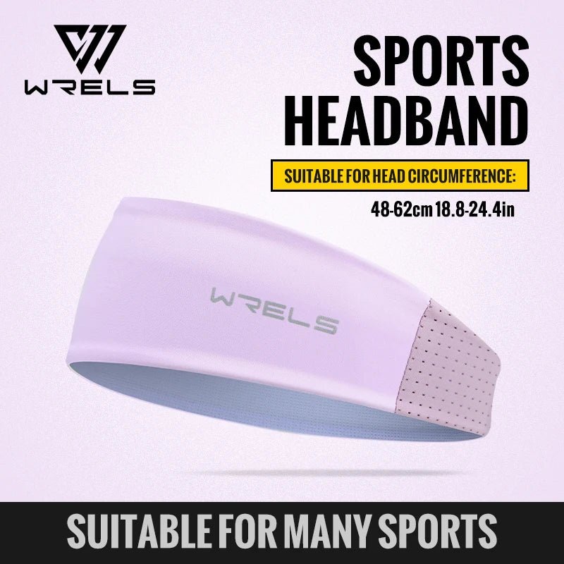 WRELS Headband Sweatband Cooling Non Slip Breathable Quick Dry Men Women Running Yoga Fitness Tennis Athletic Workout Hair Band - Ammpell