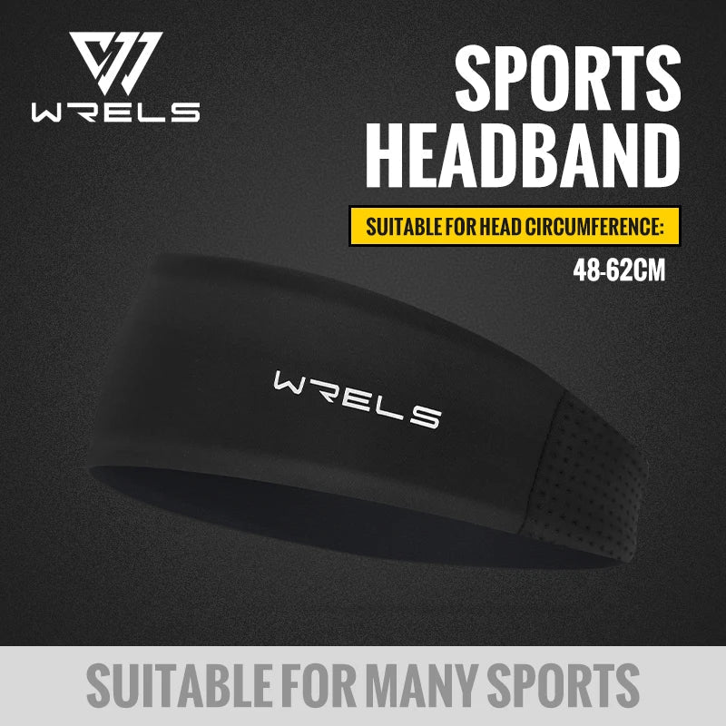 WRELS Headband Sweatband Cooling Non Slip Breathable Quick Dry Men Women Running Yoga Fitness Tennis Athletic Workout Hair Band - Ammpell