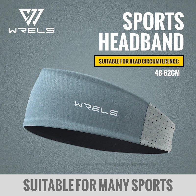 WRELS Headband Sweatband Cooling Non Slip Breathable Quick Dry Men Women Running Yoga Fitness Tennis Athletic Workout Hair Band - Ammpell