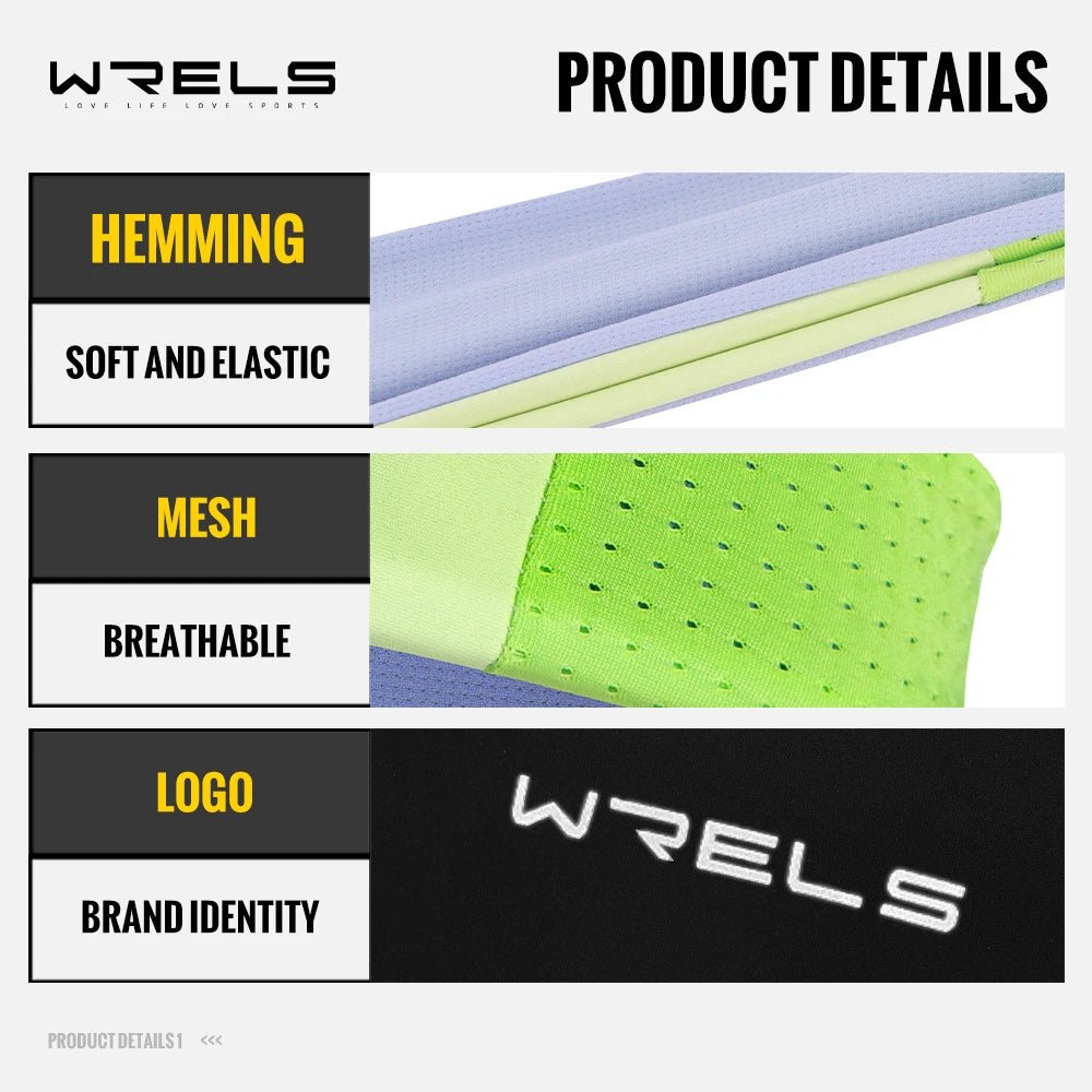 WRELS Headband Sweatband Cooling Non Slip Breathable Quick Dry Men Women Running Yoga Fitness Tennis Athletic Workout Hair Band - Ammpell