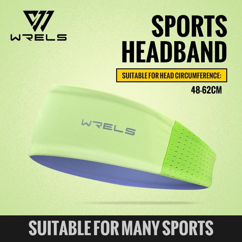 WRELS Headband Sweatband Cooling Non Slip Breathable Quick Dry Men Women Running Yoga Fitness Tennis Athletic Workout Hair Band - Ammpell
