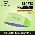 WRELS Headband Sweatband Cooling Non Slip Breathable Quick Dry Men Women Running Yoga Fitness Tennis Athletic Workout Hair Band - Ammpell